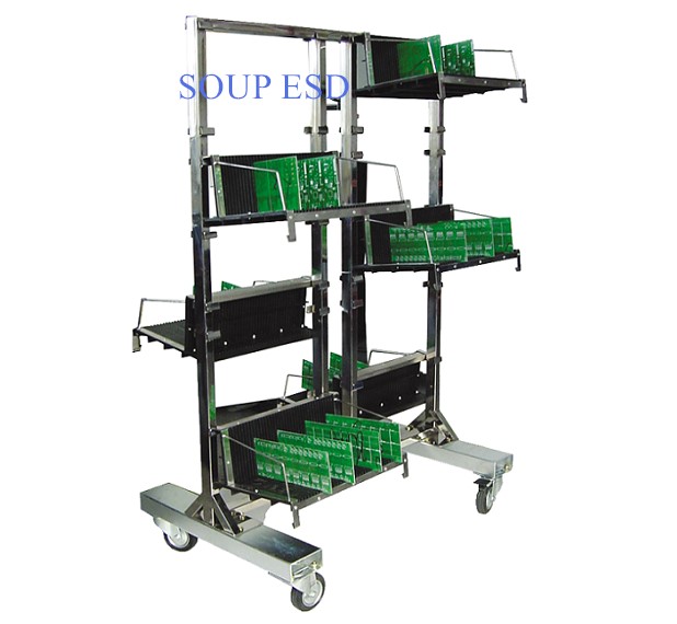 ESD Hanging Trolley with circulation racks SP-TRO107