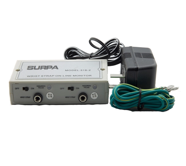 Monitoring two Wrist Straps Wrist Strap On-Line Monitor 518-2